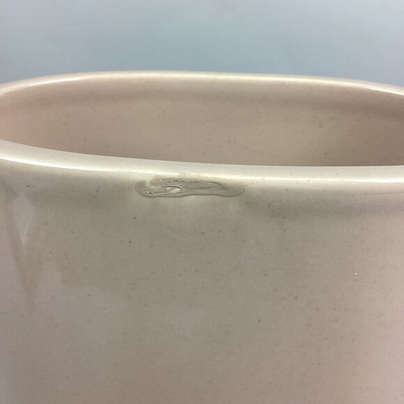 Large Oval Cream Colored Vase - 12”H - Picture 4 of 8